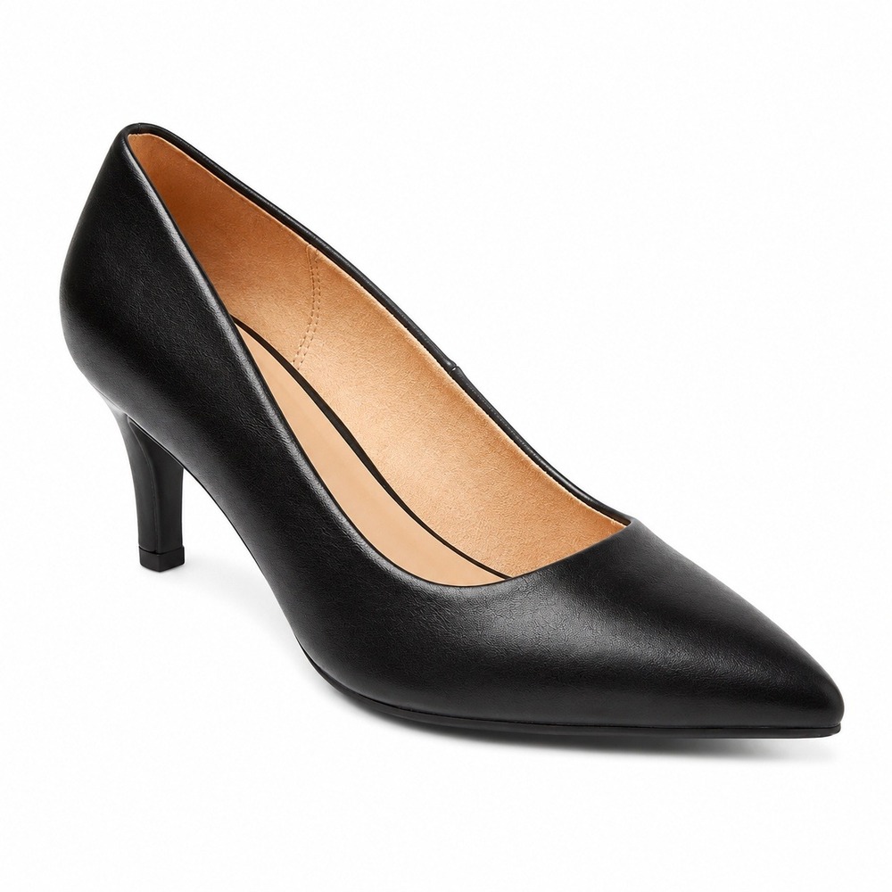 Women's A New Day Cindy Mid-Heel Pumps Black Size 6.5 New in Box